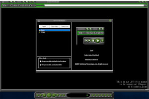 Captura de pantalla de un archivo .iti en InterActual Player