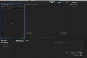 Captura de pantalla de un archivo .plproj en Adobe Prelude CC 2017