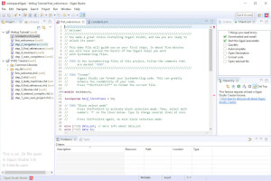 Captura de pantalla de un archivo .sv en Sigasi Studio 3.8