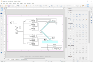 Captura de pantalla de un archivo .vsd en LibreOffice Draw 6.2
