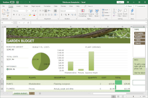 Captura de pantalla de un archivo .xlsx en Microsoft Excel 2019